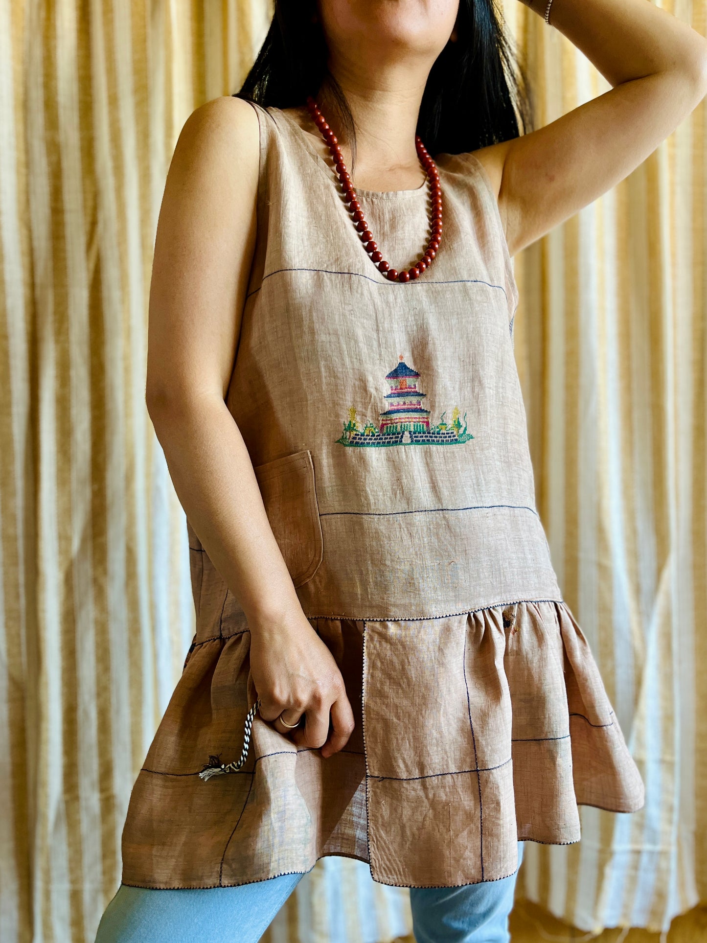 Passion Dyes - Rice linen sun dress