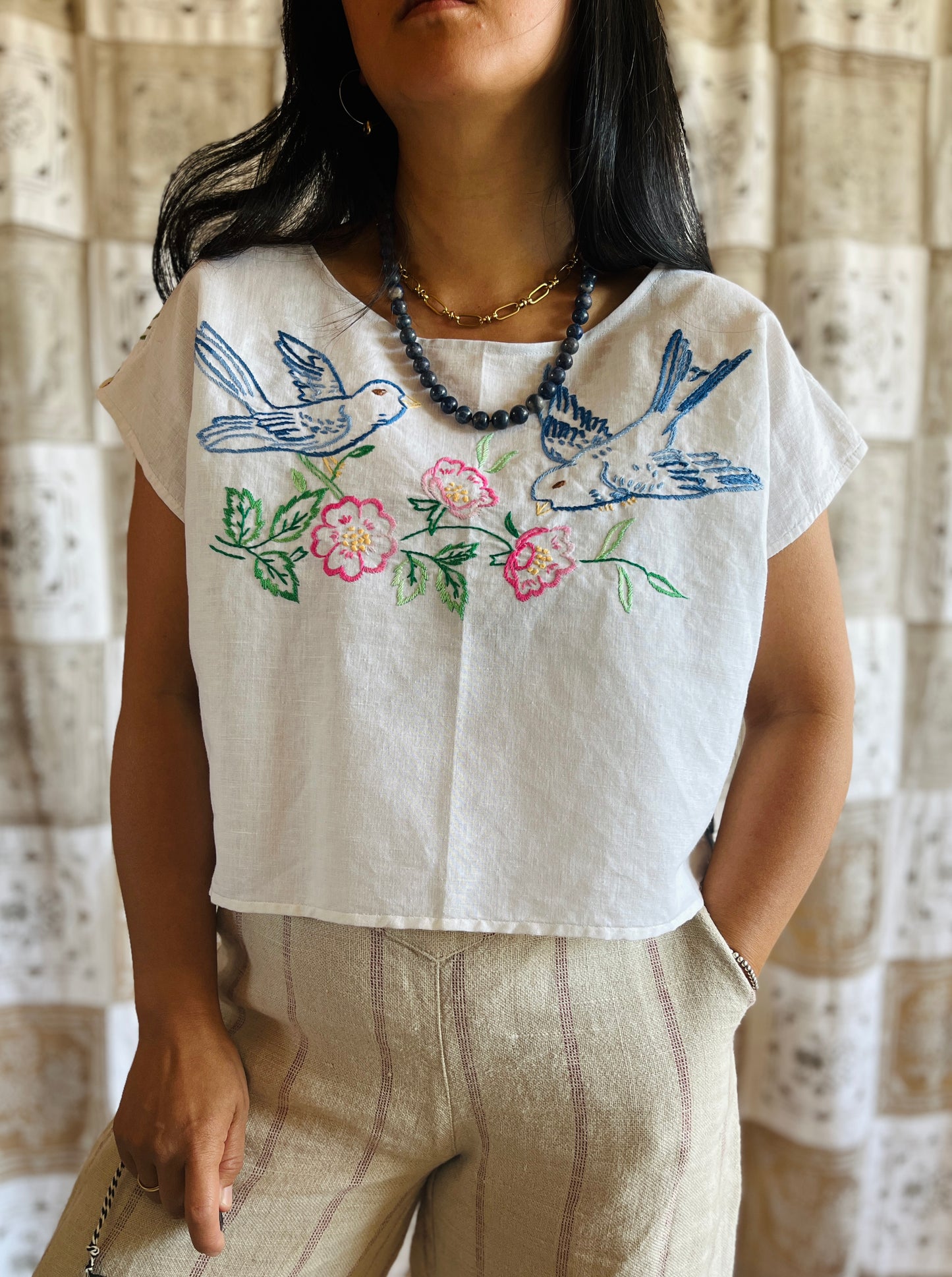 Blue birds tee