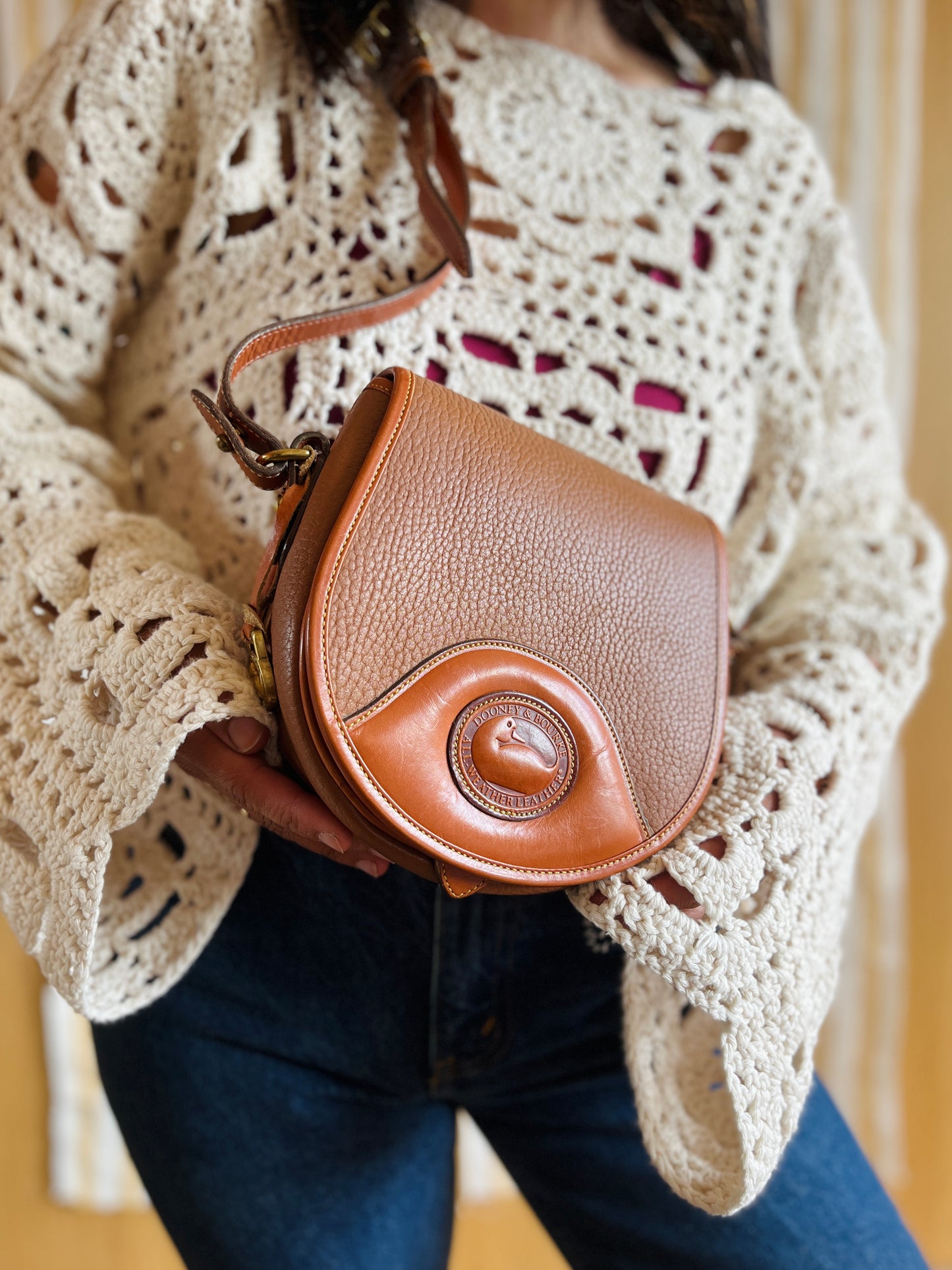 MINT All British Tan Flap Bag