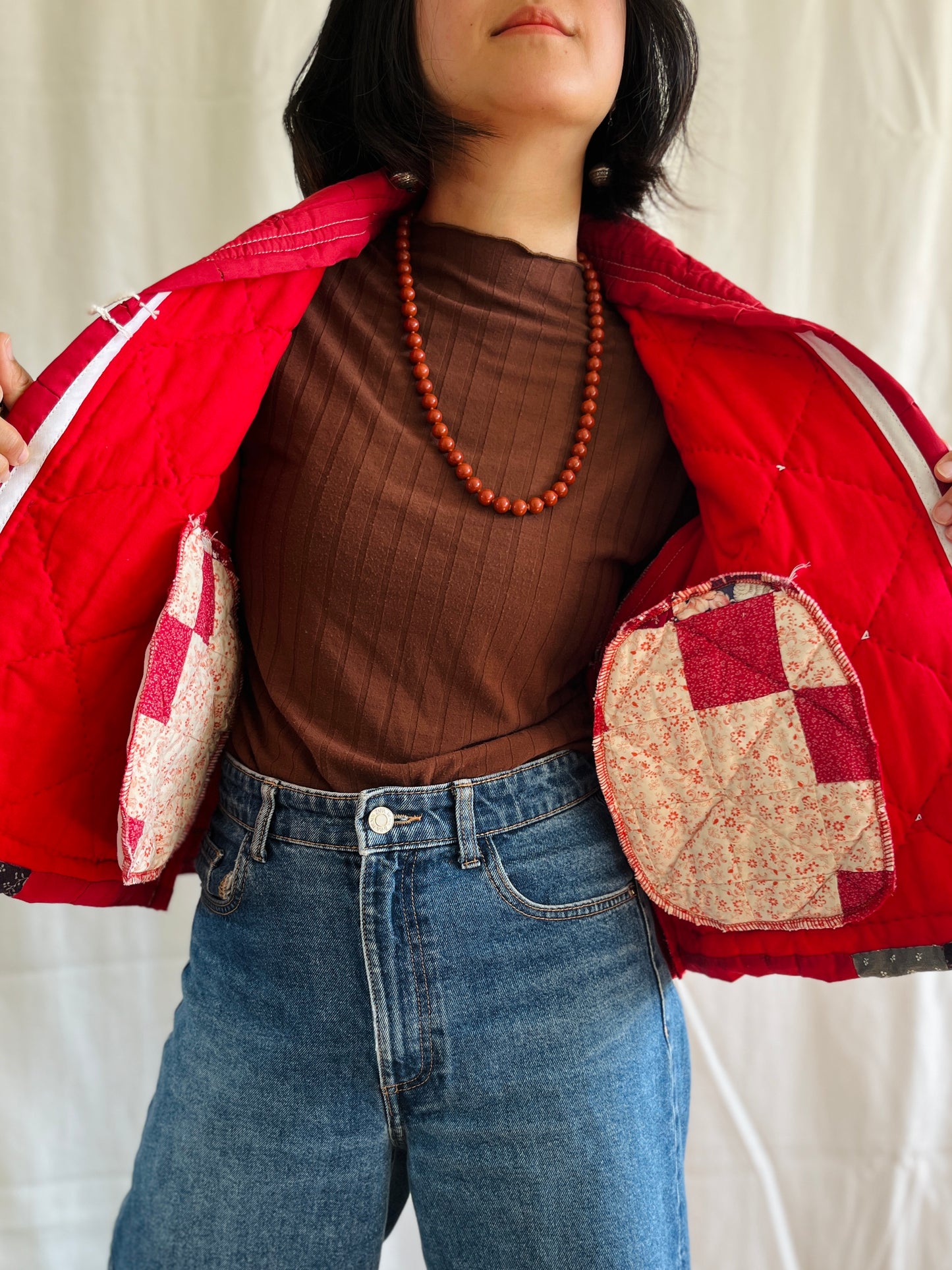 🏵️ Vintage Hand quilt Bomber Jacket