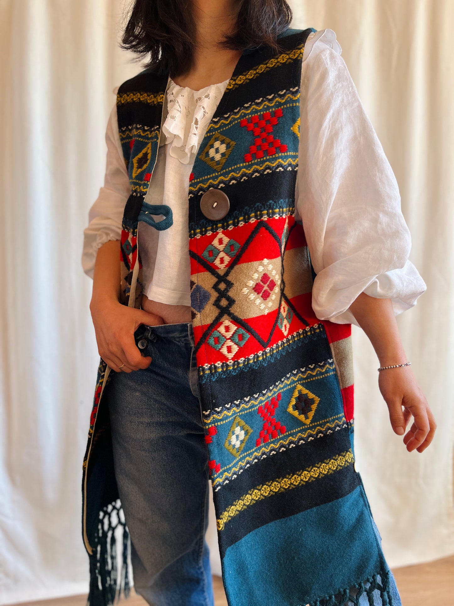 Scandinavian Wool Art turns Long Vest