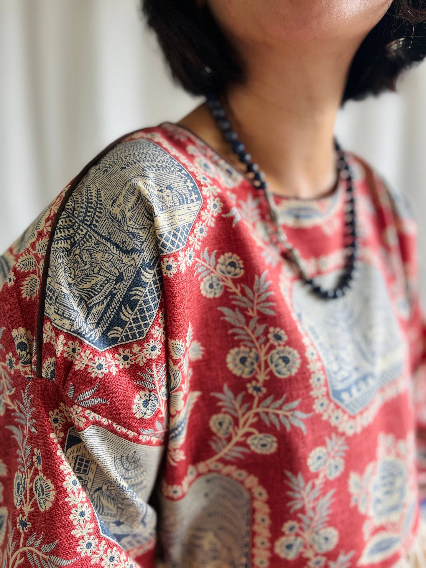 🏵️ Antique French Textile Dolly Top