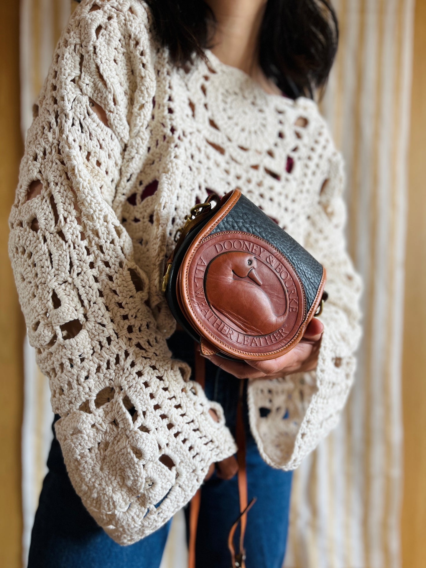 Black and British Tan BIG DUCK Crossbody