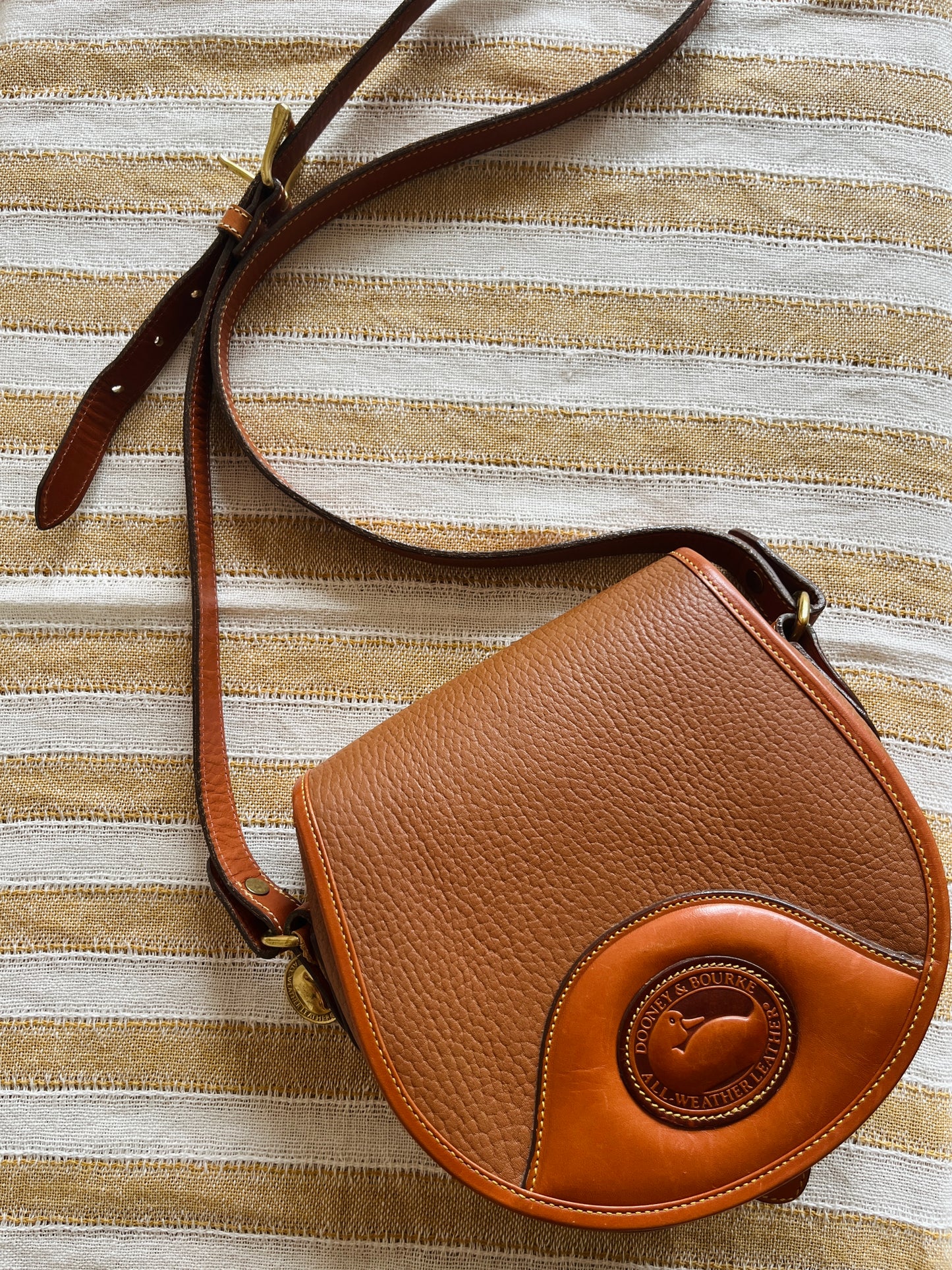 MINT All British Tan Flap Bag