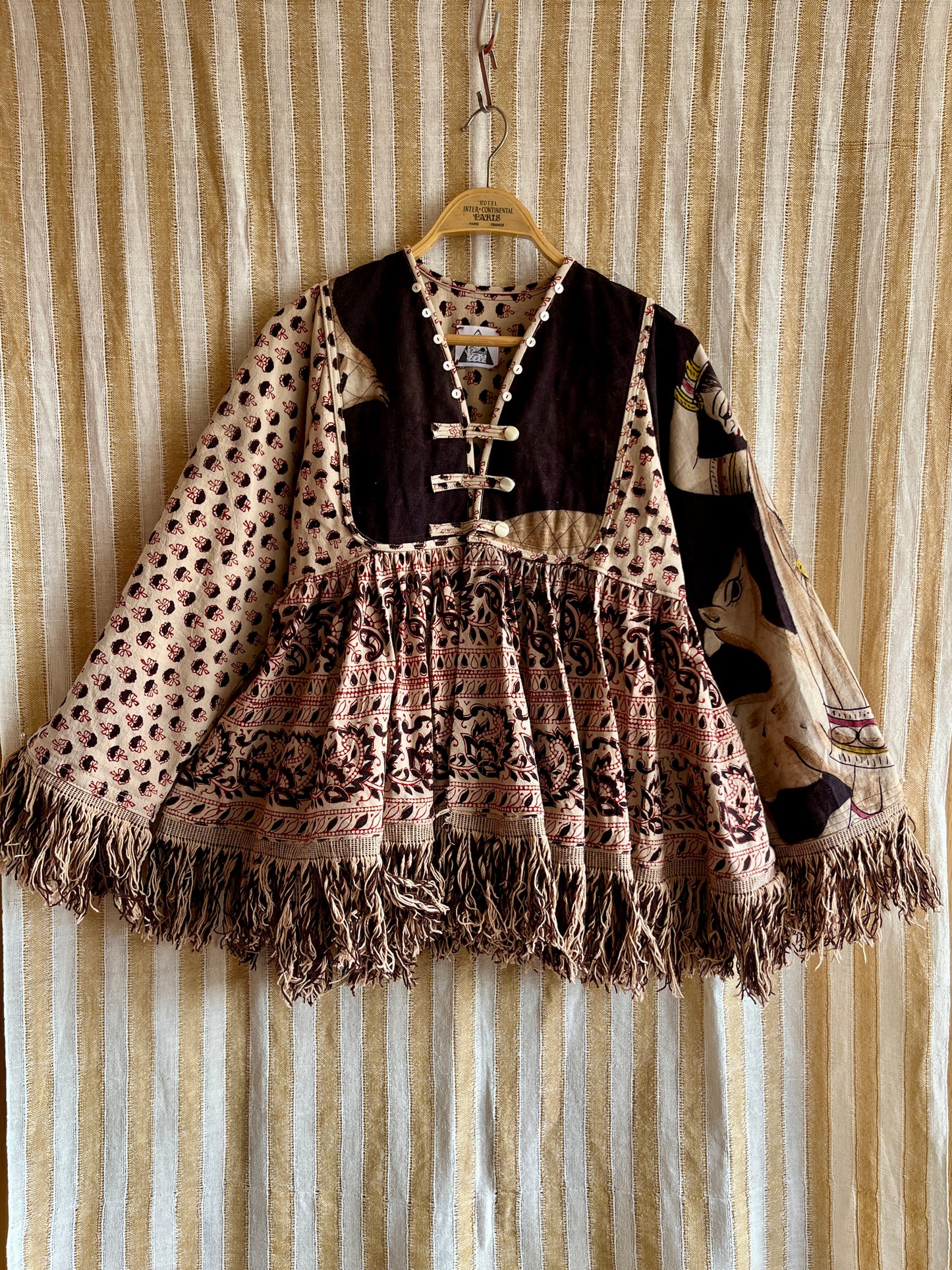 Goddess Jacket / Blouse made from vintage Indian Print