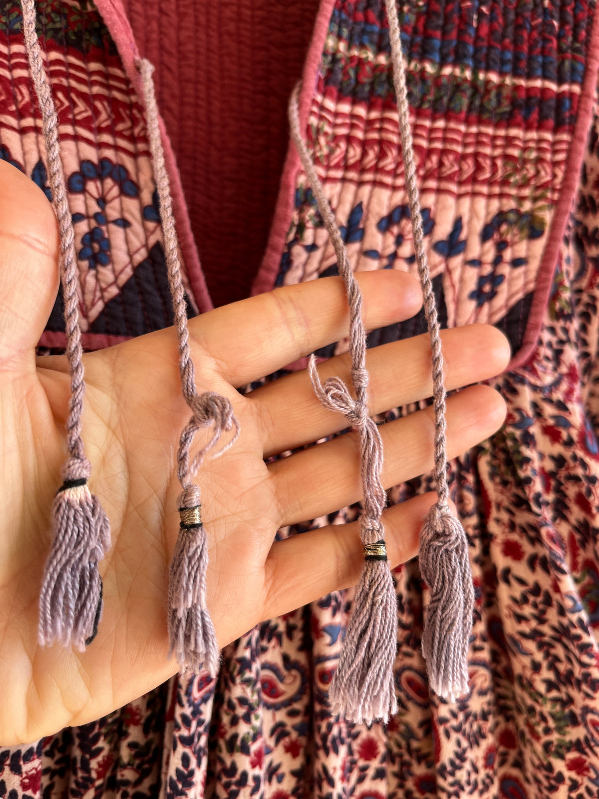 Vintage 80s Glitter Indian dress