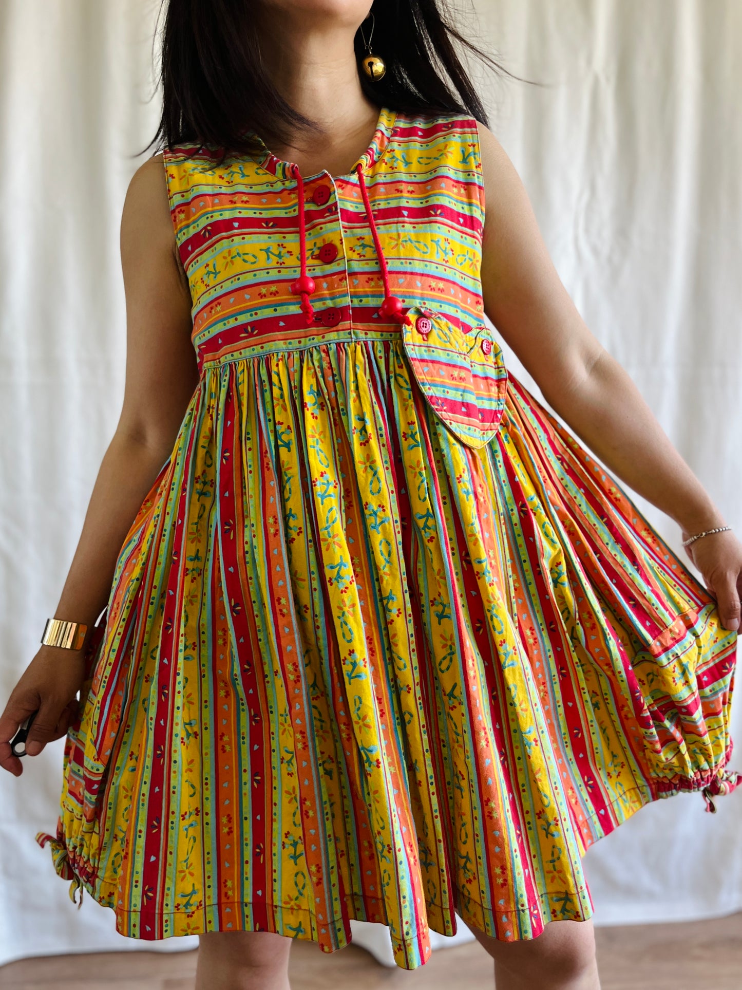 Vintage handmade sweetheart mini dress