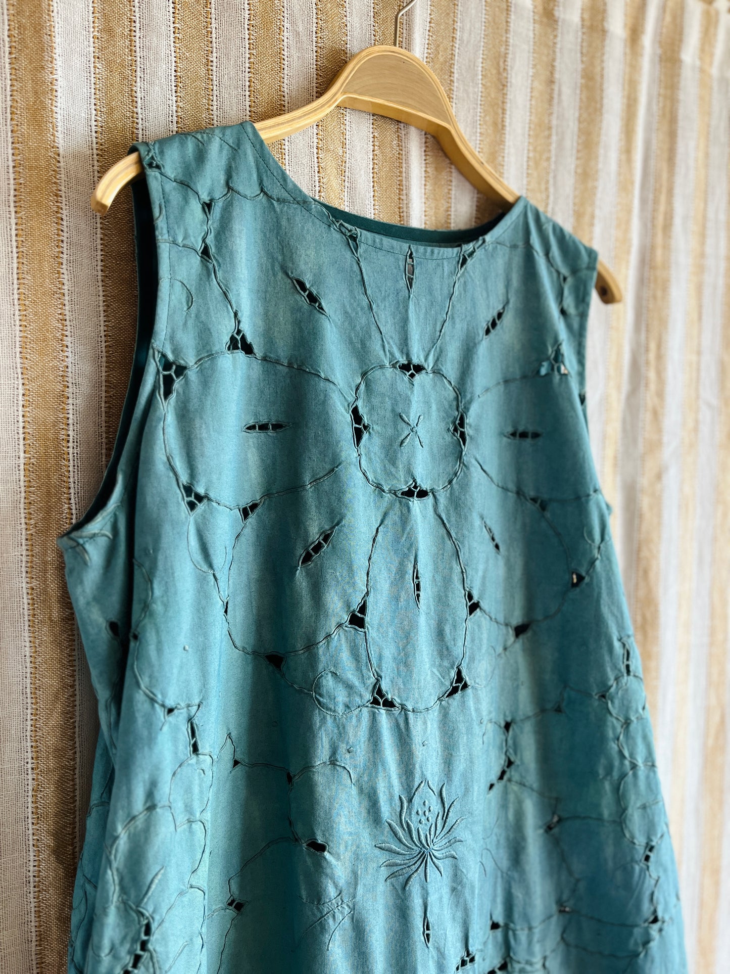 Cut work forest dress