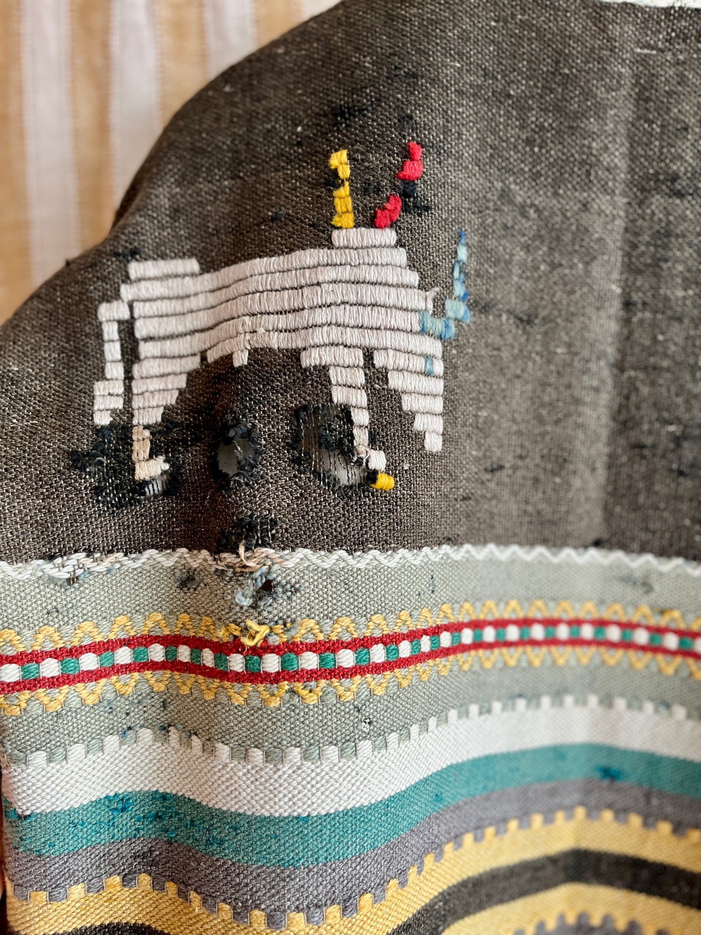 Antique Turkish Kilim Rug turns Jacket