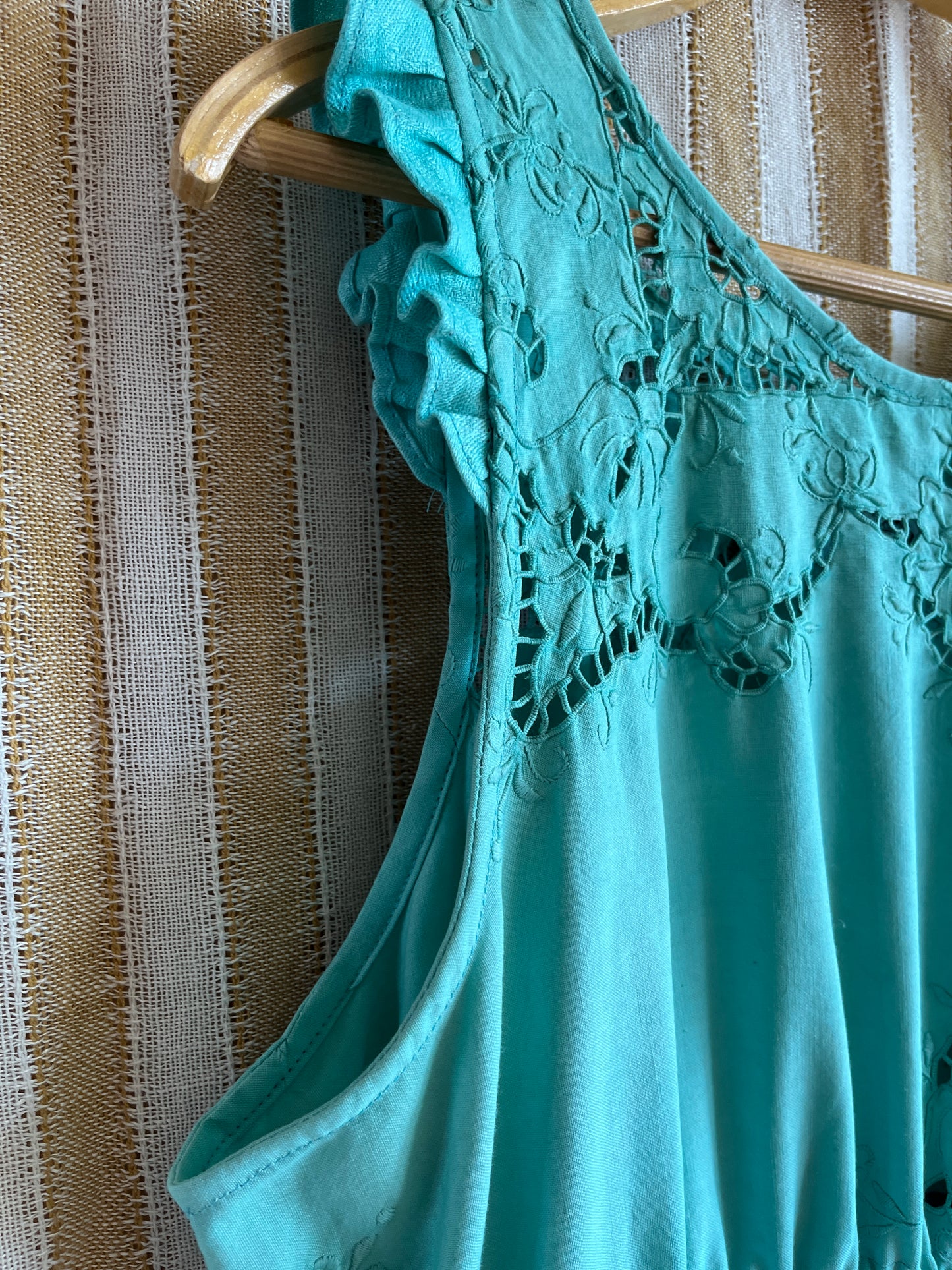 Passion Dyes - Turquoise cut work dress