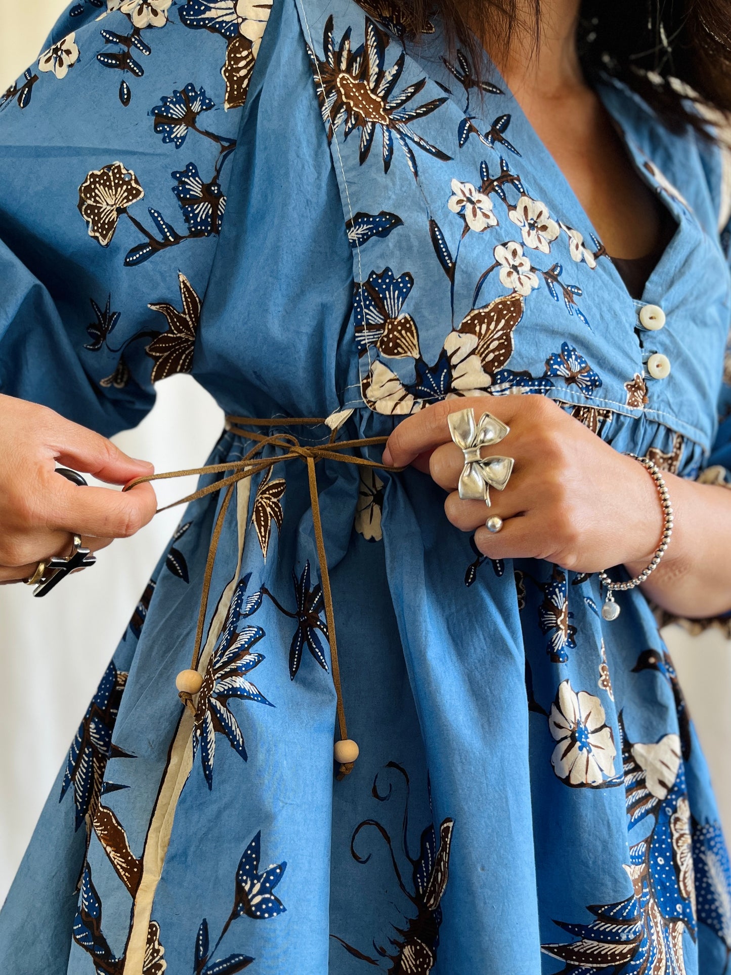 Vintage Batik Goddess Dress