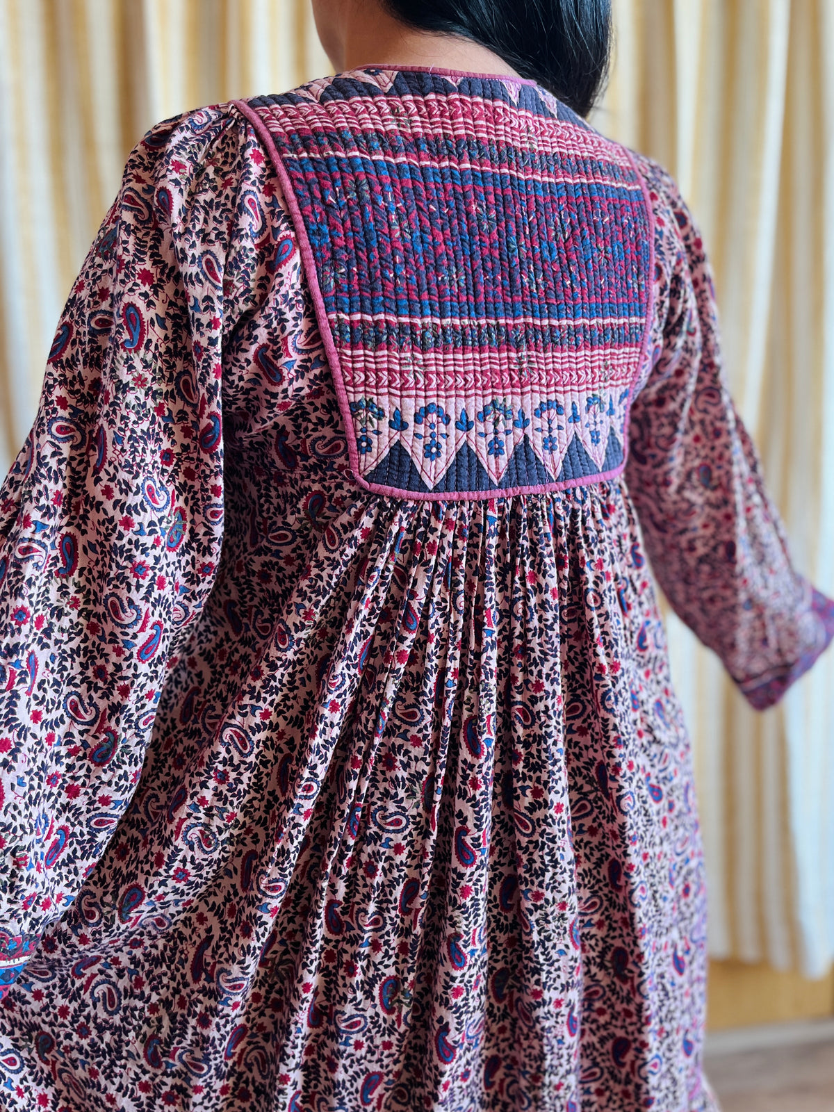 Vintage 80s Glitter Indian dress
