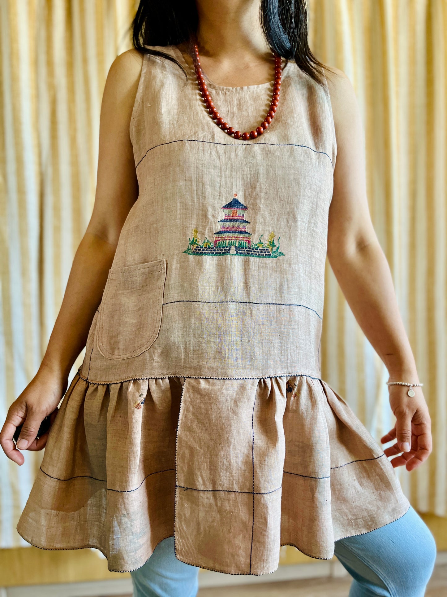 Passion Dyes - Rice linen sun dress