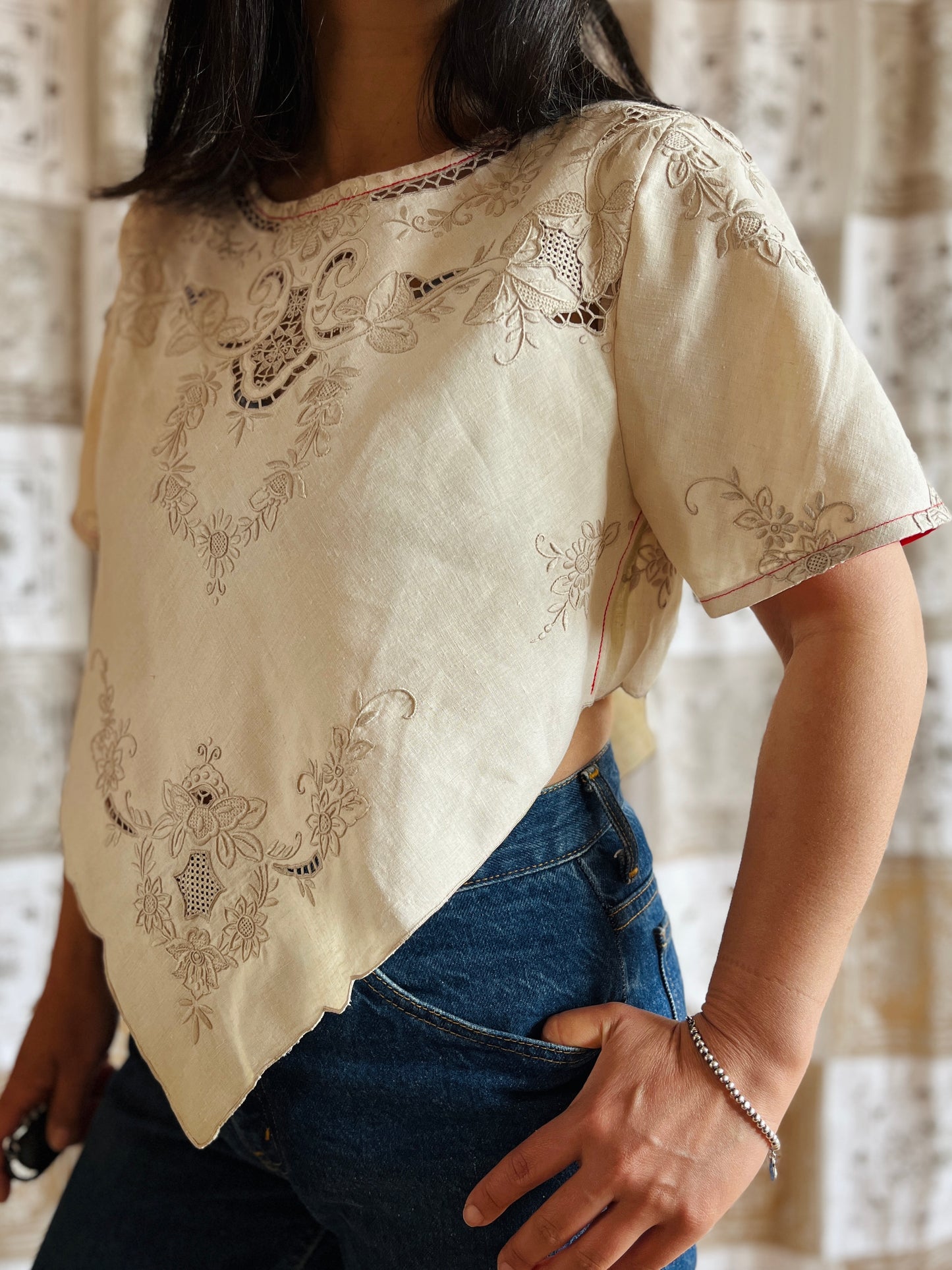 Diamond Top - Pearly Floral