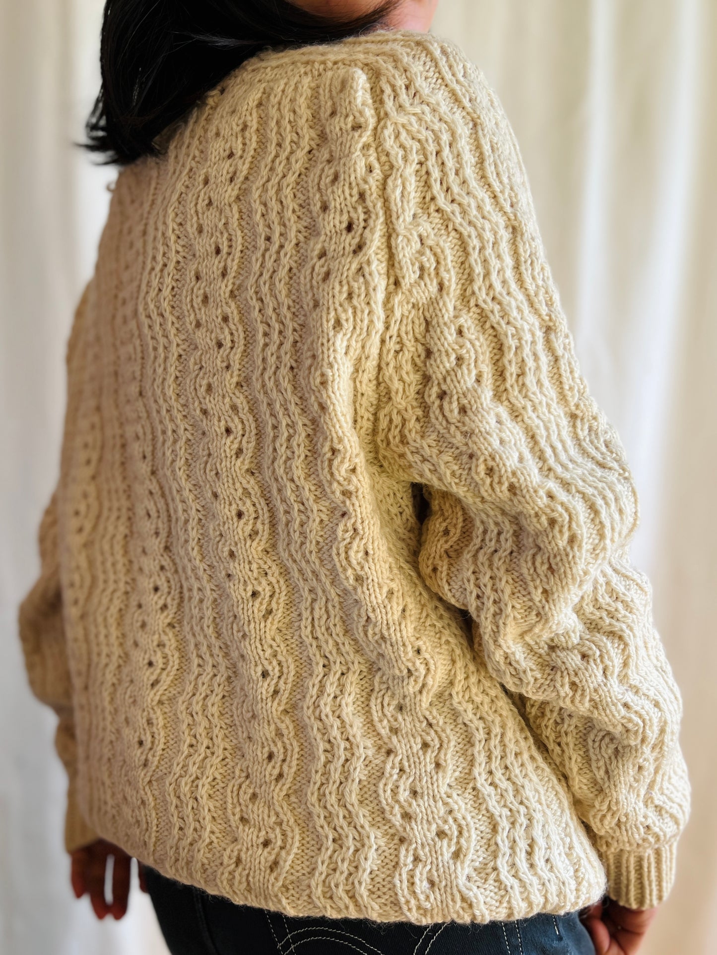 80s handknitted Soft wool Sweater