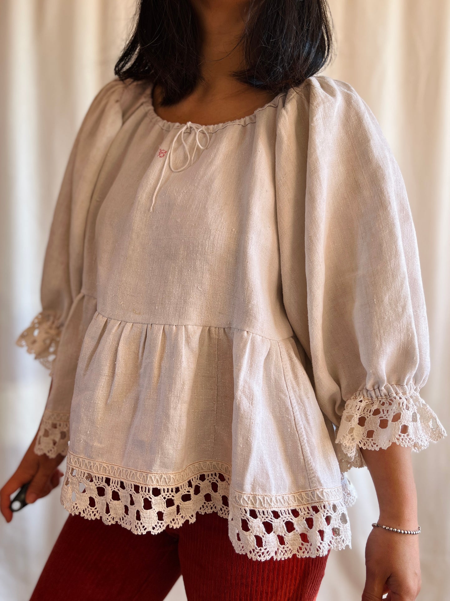 1920s French Nightgown turns Dolly Tunic