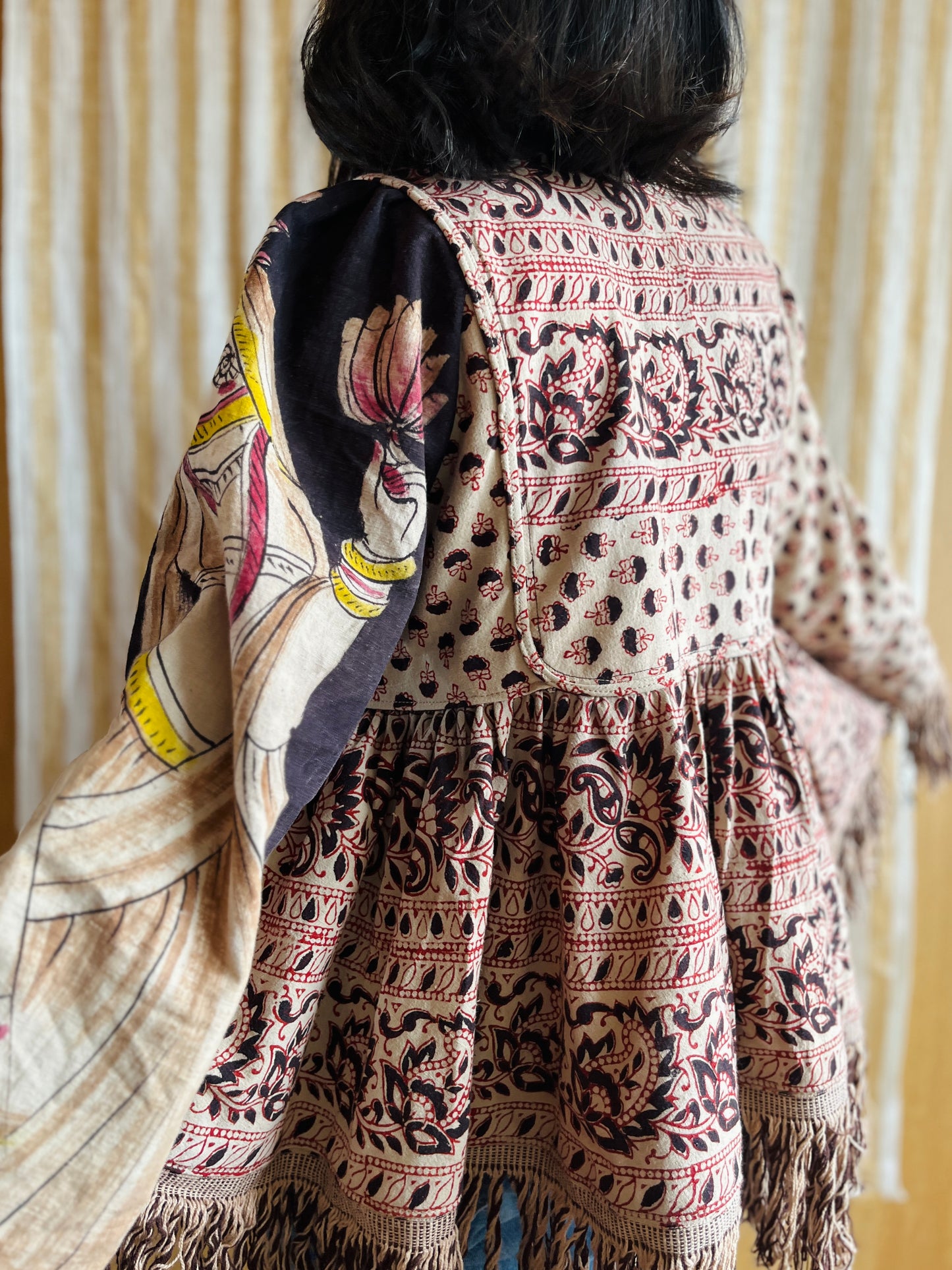 Goddess Jacket / Blouse made from vintage Indian Print
