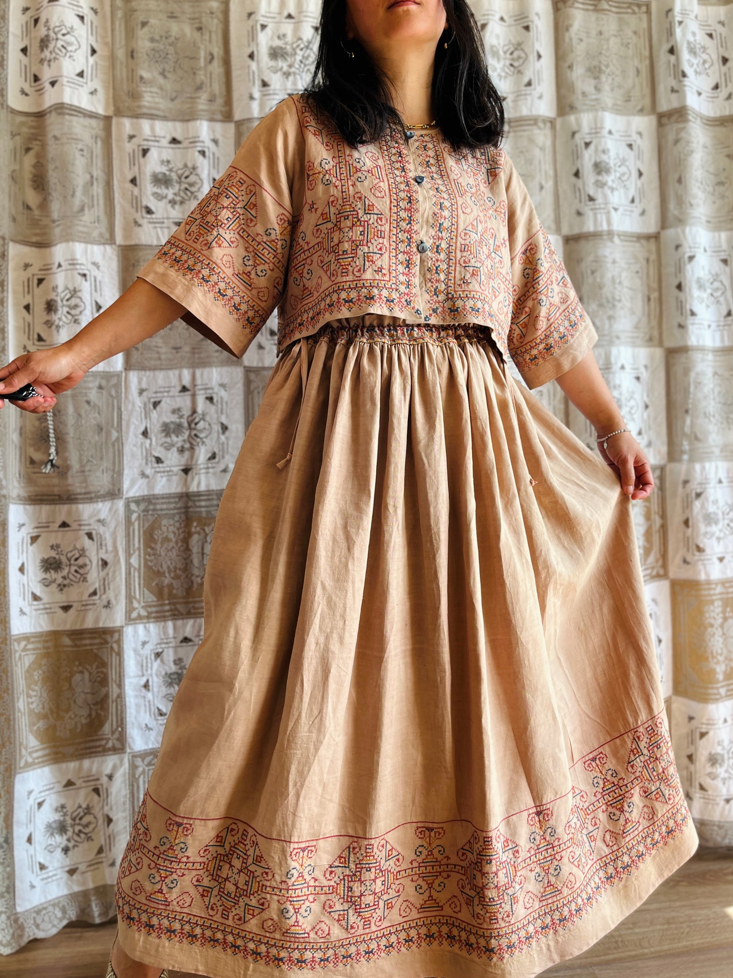Full embroidery skirt set