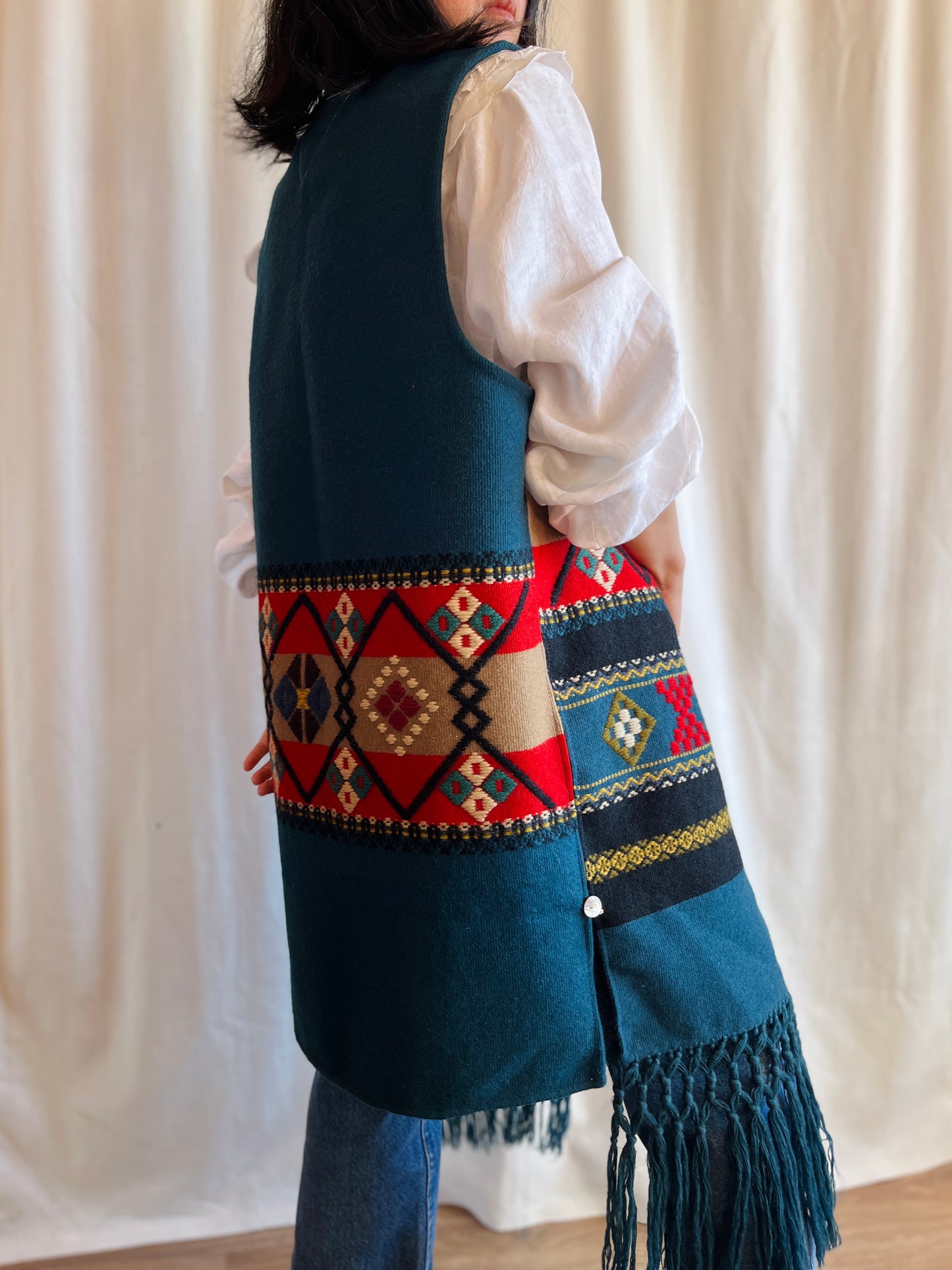 Scandinavian Wool Art turns Long Vest
