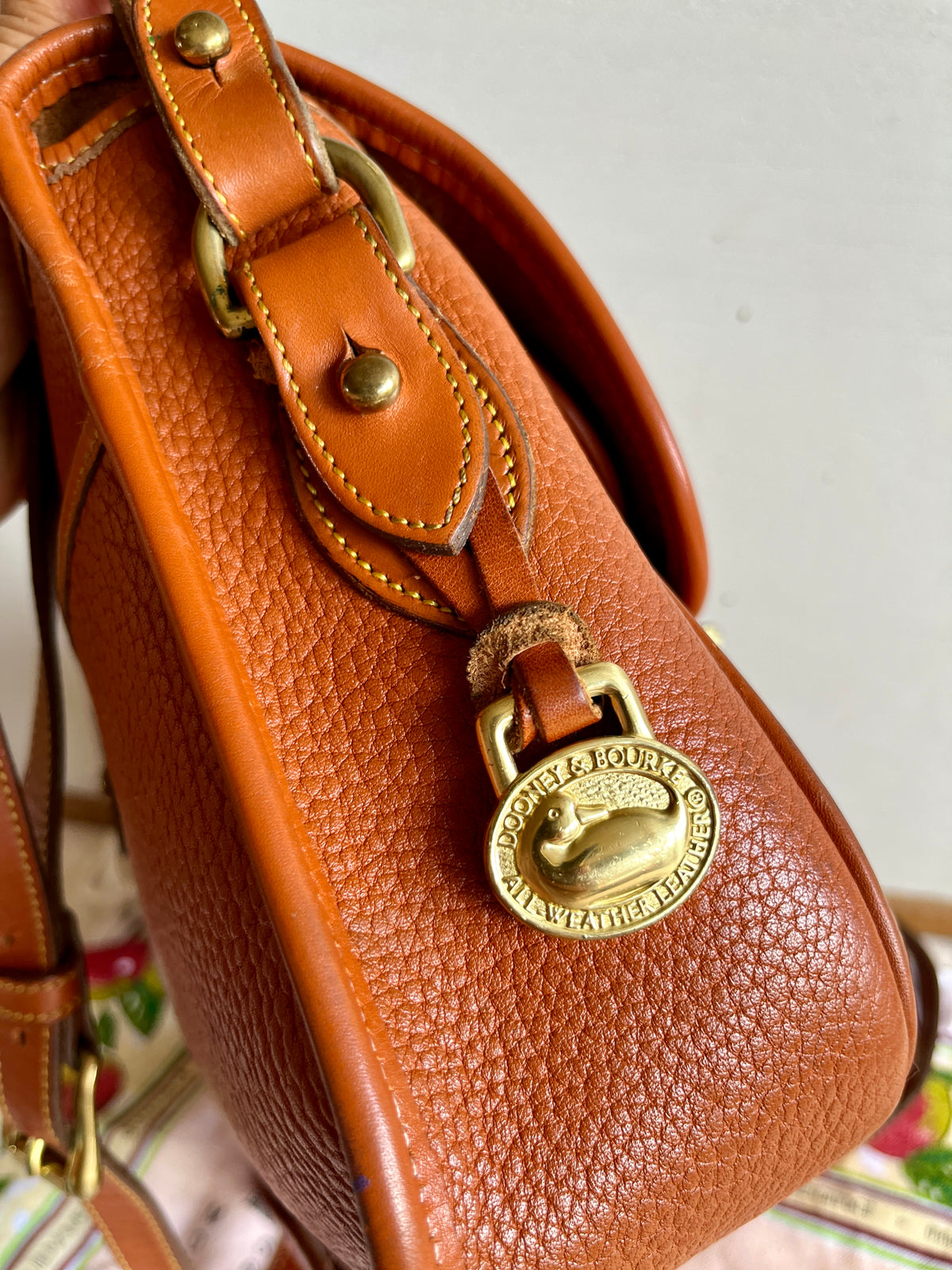 Vintage Dooney & Bourke R35 Double Pocket Outback Messenger