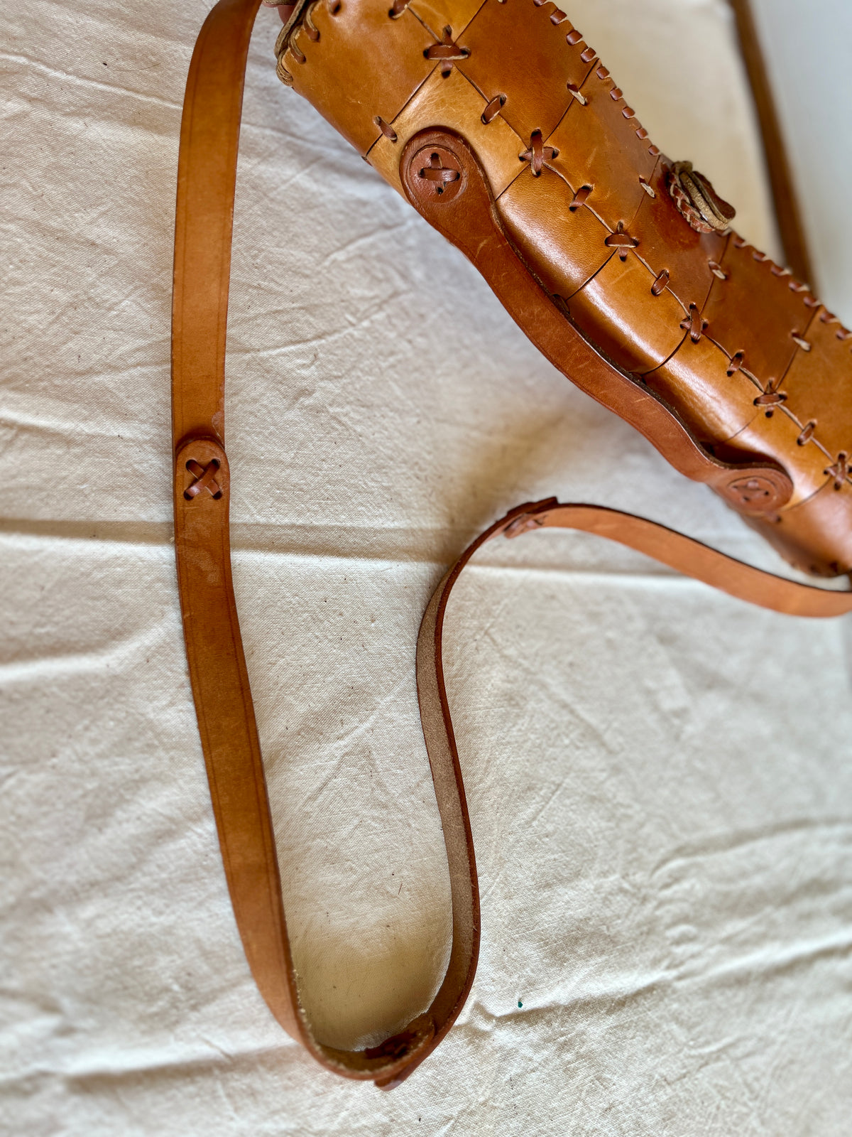Vintage Tooled Leather Purse Boho Shoulder Bag