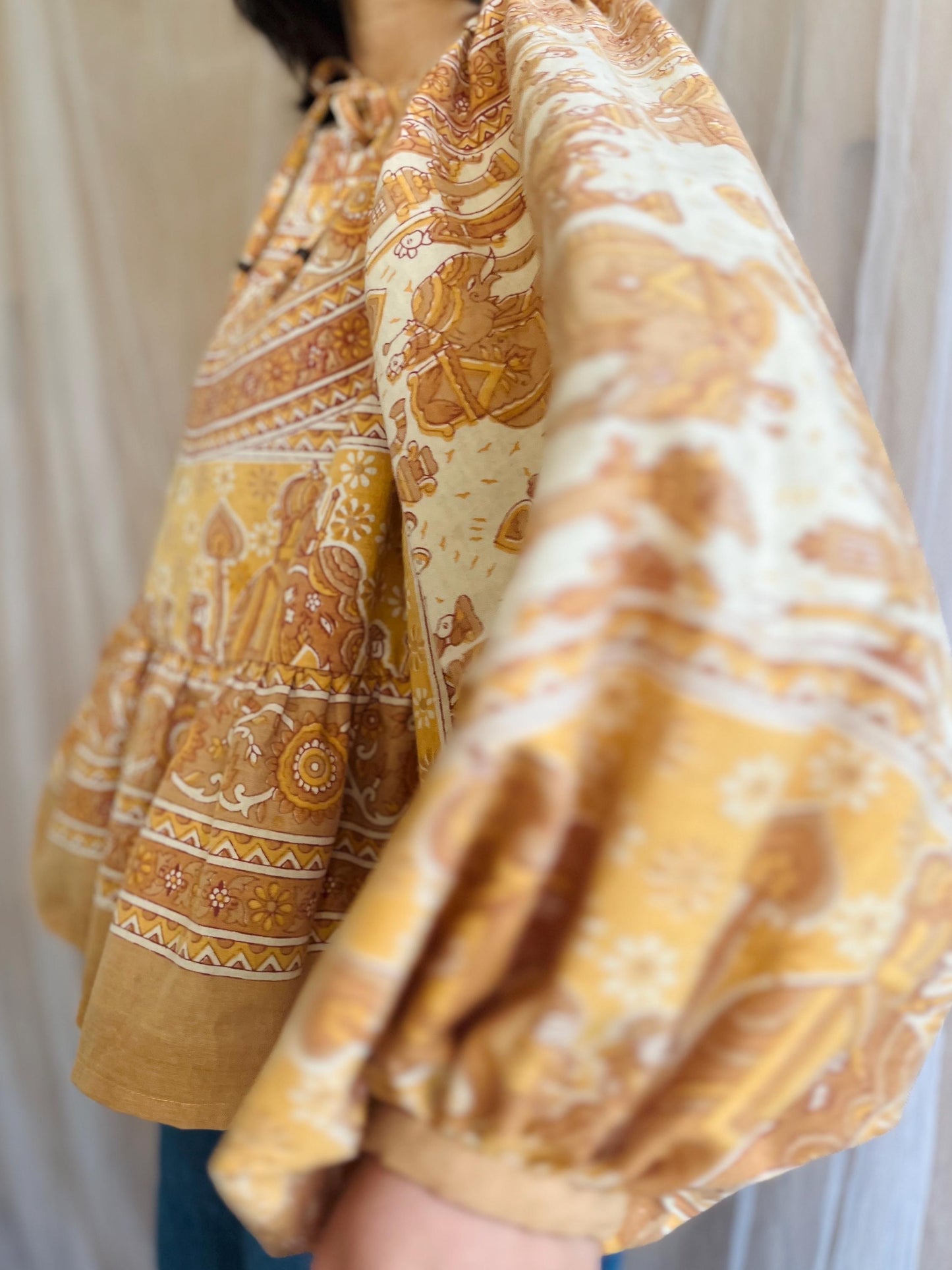 Balloon Sleeves Dolly Tunic