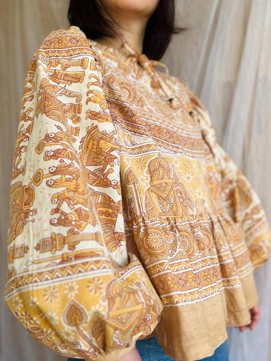 Balloon Sleeves Dolly Tunic