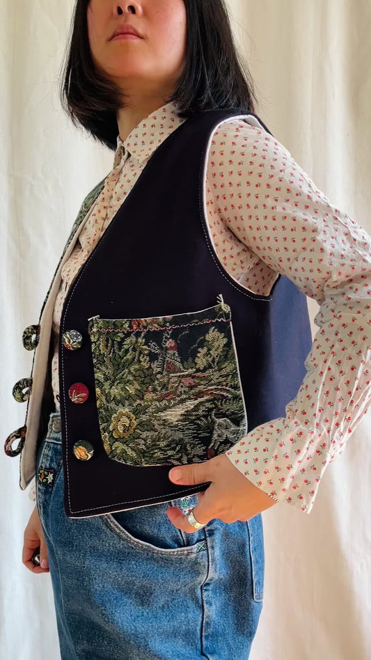 👒 Victorian hunting reversible waistcoat